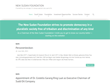 Tablet Screenshot of newsudanfoundation.com